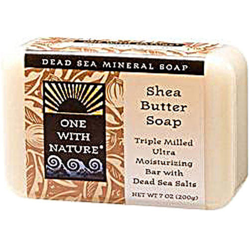 One With Nature Dead Sea Mineral Shea Butter Bar Soap - 7 Oz